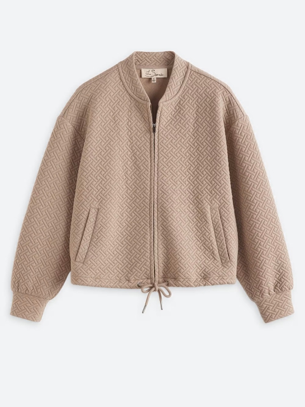 LES SEREIN Megan Quilted Knit Bomber
